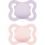 MAM Supreme 0m+ биберон Purple/ Pink 2 бр