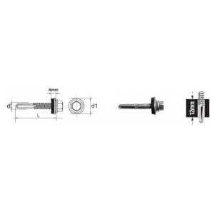 Uncanny Brand Self-drilling insert with lb 6-speed hwh 5.5*75mm with epdm 16mm