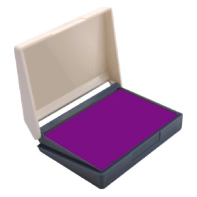 Shiny Poduška pre drevené pečiatky fialová 6,5 x 4,5 cm