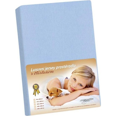 Bellatex prostěradlo Jersey LUX Modré 200x220