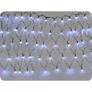 ACA Lighting LED sieť 2m x 1.5výška 240LED s adaptérom CW blikací mód zelený kábel