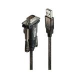 Lindy Кабел rs232 - usb-a, 1, 5 м, черен 42855 (42855)