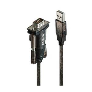 Lindy Кабел rs232 - usb-a, 1, 5 м, черен 42855 (42855)