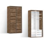 BRW Гардероб FLEX 120 / 66 / 240 см манастирски дъб (28/120-66-240/dub-monastery/flex/brw)