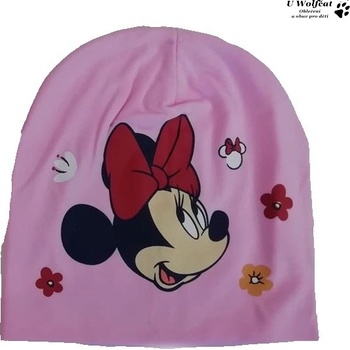 Setino dívčí čepice myška Minnie světle růžová