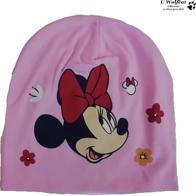 Setino dívčí čepice myška Minnie světle růžová