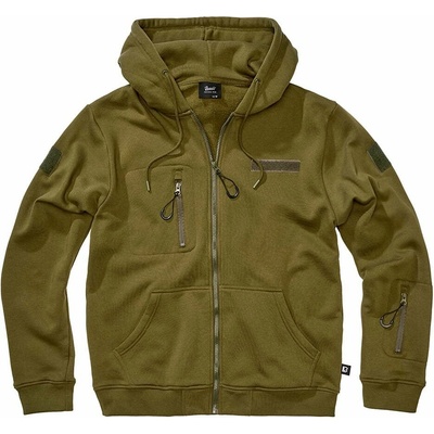 Tactical Sweat Jacket mikina taktická na zip s kapucí zelená