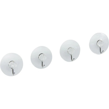 Fackelmann Комплект 4 бр закачалки тип "вендуза" Fackelmann 16118 Tecno, 4 см, Прозрачен (16118)