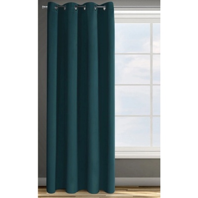 Hotový závěs PARISA zatemňovací petrolejový - na průchodkách