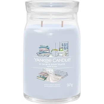 Image 1 of Yankee Candle A Calm & Quiet Place голяма свещ с надпис 567 гр