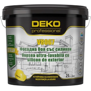 Deco professional БОЯ ФАСАДНА deko v 8067 15л БЯЛА (20-101229)