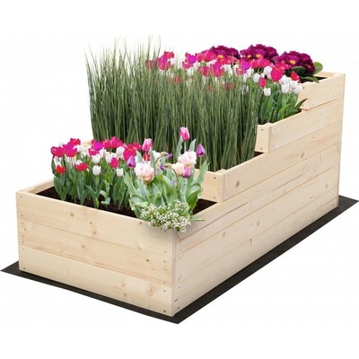 TvojRegal Poschodový záhon ZP07 60x120 cm - borovica 36 cm