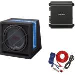 Alpine Комплект Alpine SBG-1224BR Subwoofer Bass Reflex 30 см (12", 2 ома) + MRV-M250 усилвател 1 канален + комплект кабели 10мм2 (MRVM250SBG1224BR) Автоколони