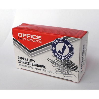 Office Products Кламери Office Products, заоблен връх, 50mm, опаковка 100 (15967-А)