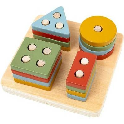 Baby Mix Drevená geometrická skladačka pre najmenších
