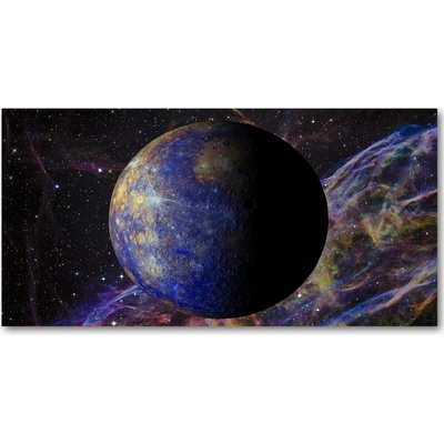 Fotoobraz na skle Merkury 100x50 cm