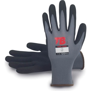 CERVA Tb 700mf touch / Безшевни найлонови ръкавици, потопени в микропорест нитрил - сиви 9 (0108025599090)
