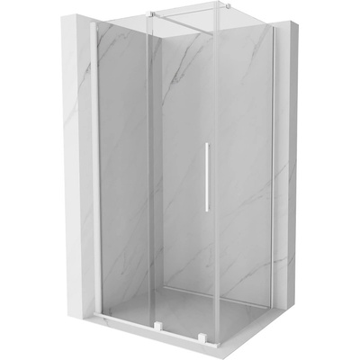 Mexen Velar плъзгаща се душ кабина 120 x 100 см, прозрачна, бяла - 871-120-100-01-20 (871-120-100-01-20)