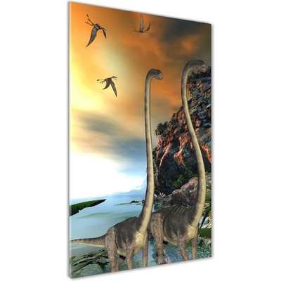 Vertikálny foto obraz sklenený Dinozaury 50x100 cm