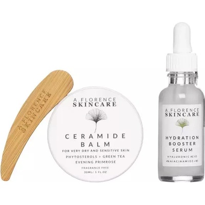 A. Florence Rebuilding The Hydrolipid Barrier obnovujúca hydrolipidovú bariéru Hydration Booster Serum 30 ml + Ceramide Balm 30 ml darčeková sada