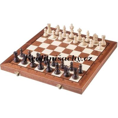 Dřevěné šachy Olympijské intarzované comfort