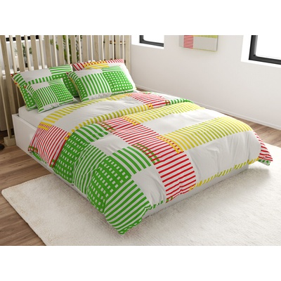 Textilomanie obliečky z mikrosaténu JELANO farebné 70x90 140x200