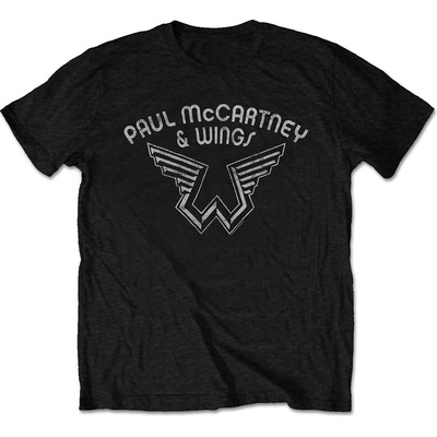 Paul McCartney tričko Wings Logo čierne