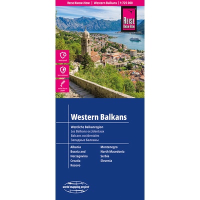 Západní Balkán (Western Balkans) 1:725.000 mapa RKH