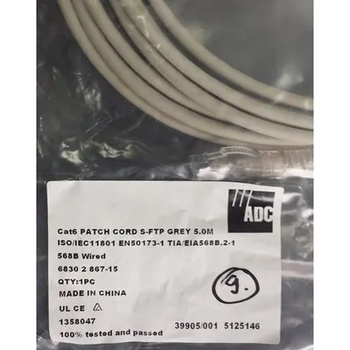 Image 1 of COMMSCOPE Patch cable S/FTP Cat. 6 5m Krone, Gray