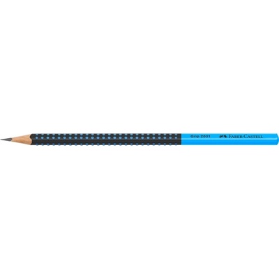 Faber-Castell Grip 2001 триъгълен двуцветен черен/син графитен молив HB FC517010 (FC517010)
