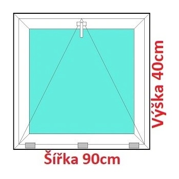 Soft Plastové okno 90x40 cm, sklopné