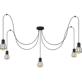 Image 1 of Helam Пендел TUBE LONG 5xE27/10W/230V черен (HE1596)