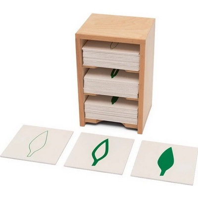 Montessori Skrinka s botanickými kartami 42 ks