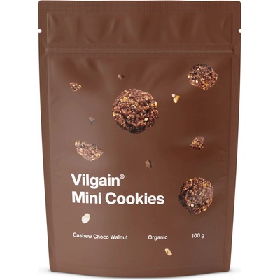 Vilgain Mini Cookies BIO kešu čokoláda a vlašské orechy 100 g