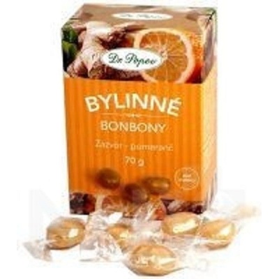 Dr.Popov Bonbony Zázvor-pomeranč 70 g