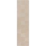 Flair Rugs Бежова ръчно изработена вълнена пътека 60x230 cm Checkerboard - Flair Rugs (503119376090)
