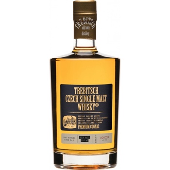 TREBITSCH Czech Single Malt Whisky PREMIUM COGNAC 40% 0,5 l (holá láhev)