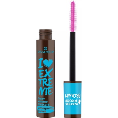 essence Objemová vodeodolná riasenka I love Extreme Crazy Volume Waterproof Mascara Brown 12 ml