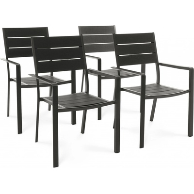 di volio sada 4ks zahradních židlí Teri černé