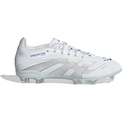 Adidas Детски футболни бутонки Adidas Predator Elite Childrens Firm Ground Football Boots - White/Silver