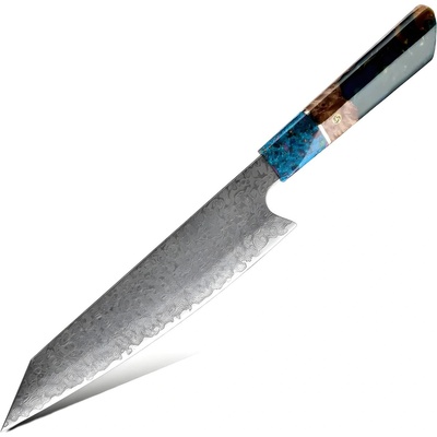 HARAHU Дамаски кухненски нож SA-20091 - Kiristuke / Тъмно зелена KP20091 (SA-20091)