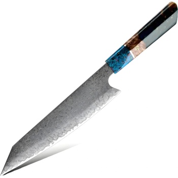 HARAHU Дамаски кухненски нож SA-20091 - Kiristuke / Тъмно зелена KP20091 (SA-20091)