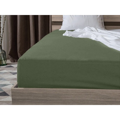 Textilomanie Jersey plachta Exclusice tmavozelená 90x200 100% bavlna