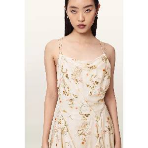 AllSaints лятна рокля с вискоза CLAIRE (W161DE)