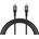 Dudao L3CC USB-C - USB-C 60W 1.2m плетен кабел - черен (6976625333059)