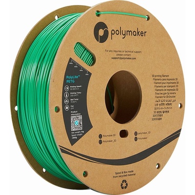Polymaker PolyLite PETG zelená 1,75mm 1kg