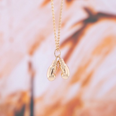 Lillian Vassago Zlatý přívěsek boxerské rukavice LLV22 GP076