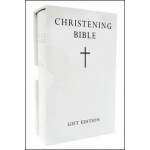 HOLY BIBLE: King James Version (KJV) White Pocket Christening Edition (2003)