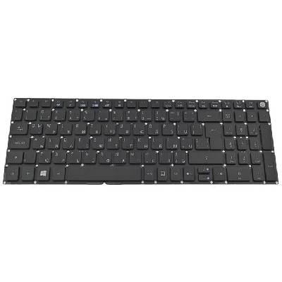 Клавиатура за лаптоп Acer, съвместима със серия Aspire E5-722 E5-772 V3-574G E5-573, без рамка, черна, US
