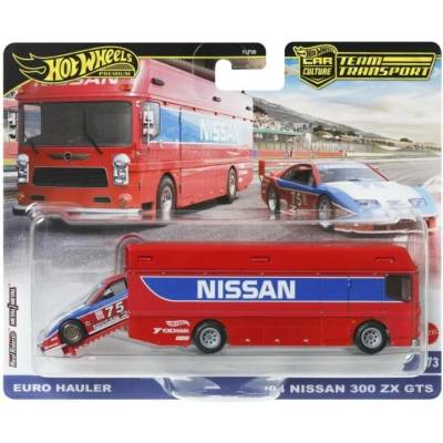 Mattel Hot Wheels Premium Car Culture Team Transport Euro Hauler a 94 Nissan 300 ZX GTS